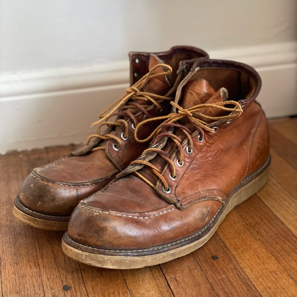 Vintage Red Wing Boots - Irish Setter Moc Toe Size 12A